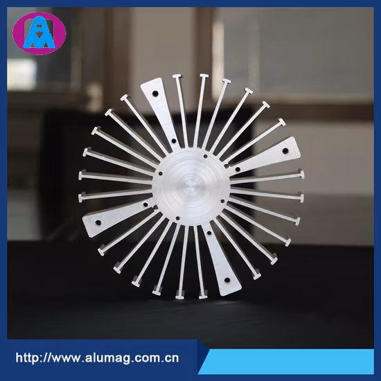 Farblich eloxiertes Extrusionsprofil aus Aluminiumlegierung mit individuell gestaltetem Aluminium-LED-Kühlkörper